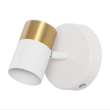 Paola 6" 1-Light Modern Adjustable Head Integrated Dimmable LED Rechargeable Wall Spotlight with Touch Sensor - JONATHAN Y